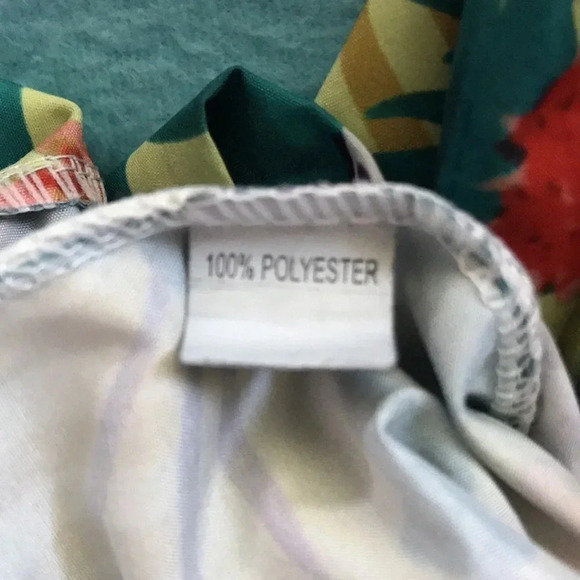 𝅺TROPICAL print jumpsuit cut out sides ties in back sexy slinky NEW size S - Picture 3 of 9